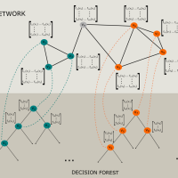 Network Module Detection from Multi-Modal Node Features with a Greedy Decision Forest for Actionable Explainable AI (AXAI) 