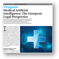 Medical Artificial Intelligence: The European Legal Perspective 